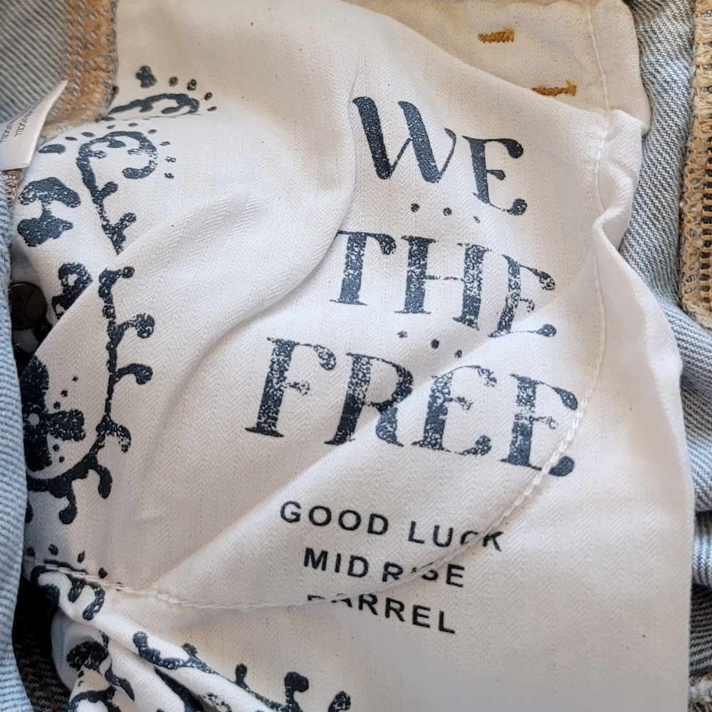 🆕️ Free People Good Luck Coated Barrel Jeans - Picture 8 of 14